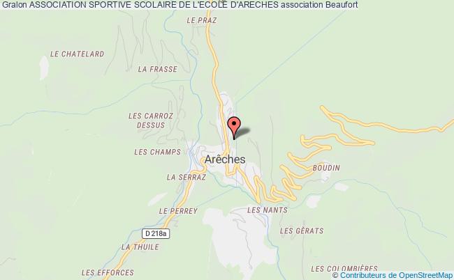 plan association Association Sportive Scolaire De L'ecole D'areches Beaufort