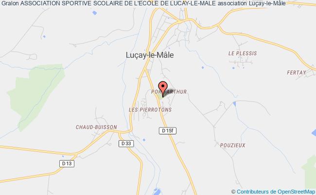 plan association Association Sportive Scolaire De L'ecole De Lucay-le-male Luçay-le-Mâle