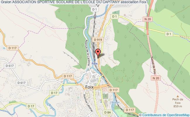 plan association Association Sportive Scolaire De L'ecole Du Capitany Foix