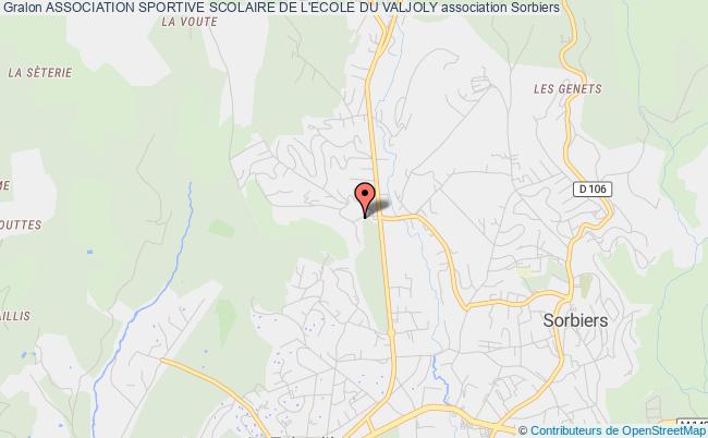 plan association Association Sportive Scolaire De L'ecole Du Valjoly Sorbiers