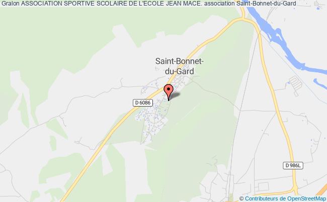 plan association Association Sportive Scolaire De L'ecole Jean Mace. Saint-Bonnet-du-Gard