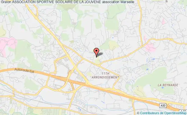 plan association Association Sportive Scolaire De La Jouvene Marseille 11