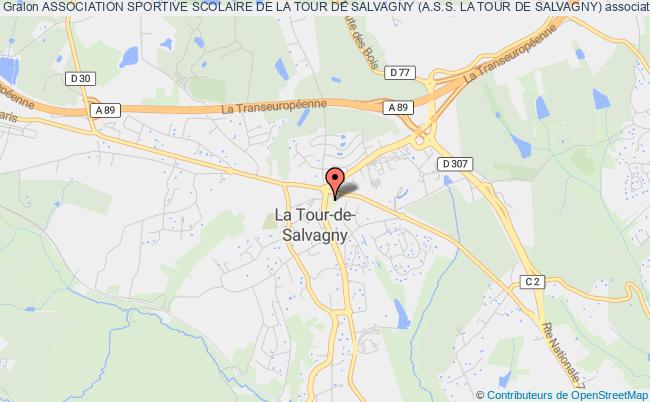 plan association Association Sportive Scolaire De La Tour De Salvagny (a.s.s. La Tour De Salvagny) La    Tour-de-Salvagny
