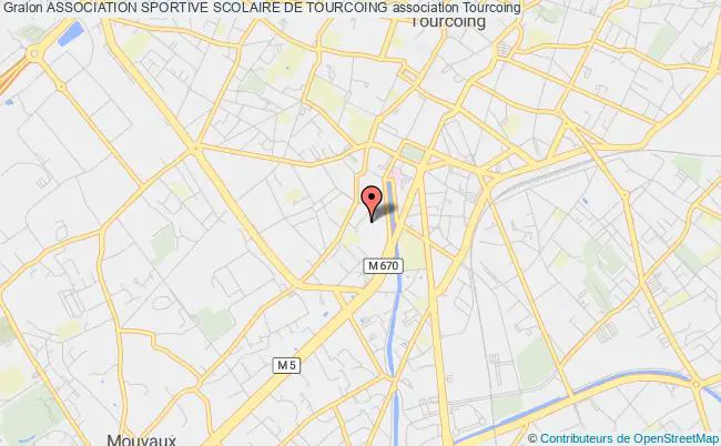 plan association Association Sportive Scolaire De Tourcoing Tourcoing
