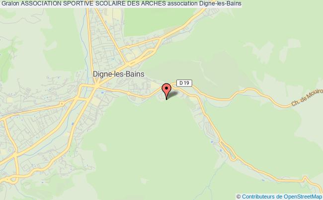 plan association Association Sportive Scolaire Des Arches Digne-les-Bains