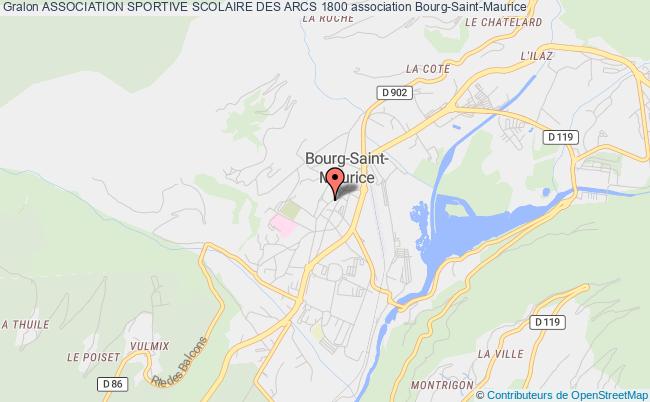 plan association Association Sportive Scolaire Des Arcs 1800 Bourg-Saint-Maurice