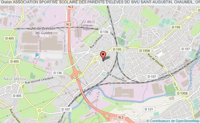 plan association Association Sportive Scolaire Des Parents D'eleves Du Sivu Saint-augustin, Chaumeil, Orliac De Bar Et Beaumont Saint-Augustin