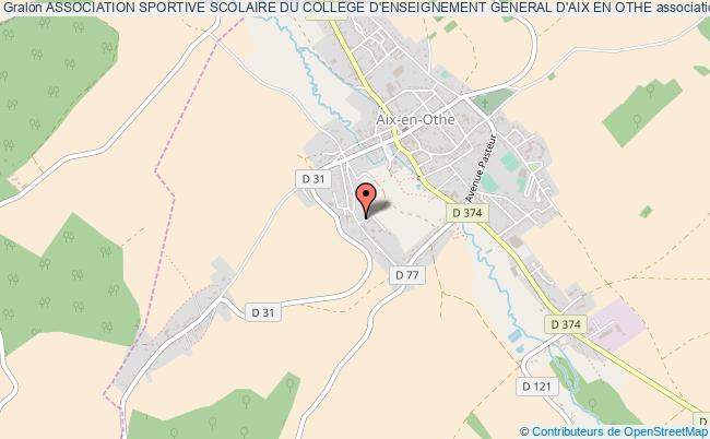 plan association Association Sportive Scolaire Du College D'enseignement General D'aix En Othe Aix-en-Othe