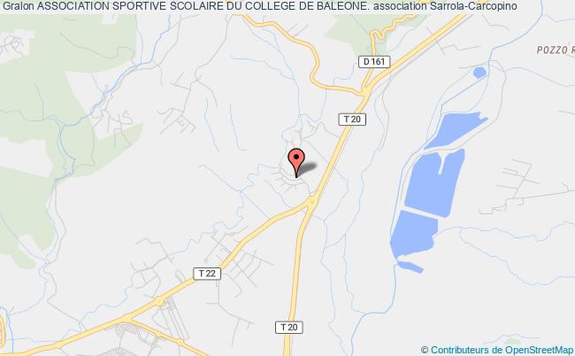 plan association Association Sportive Scolaire Du College De Baleone. Sarrola-Carcopino