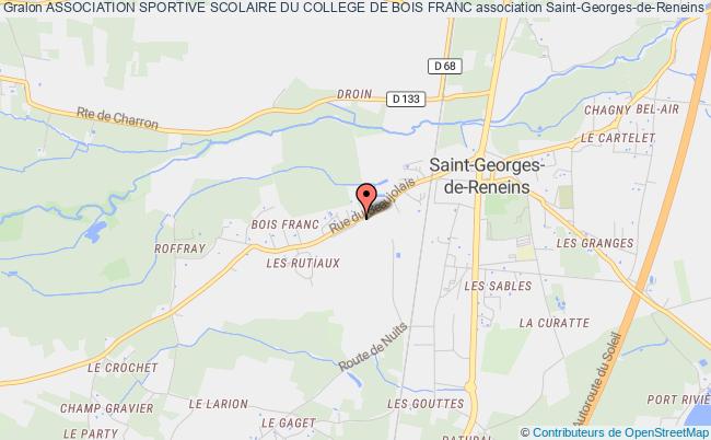 plan association Association Sportive Scolaire Du College De Bois Franc Saint-Georges-de-Reneins