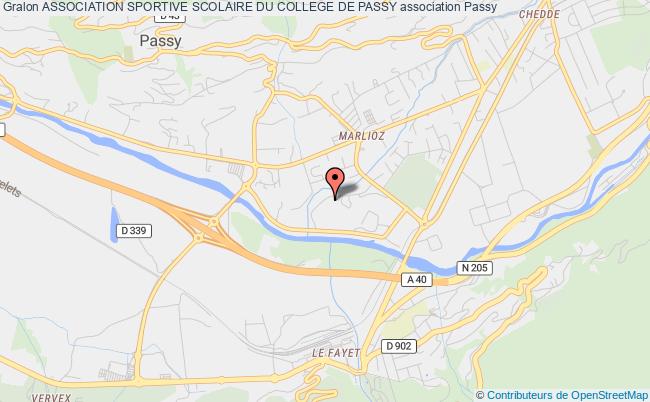 plan association Association Sportive Scolaire Du College De Passy Passy