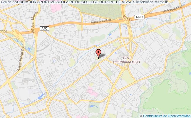 plan association Association Sportive Scolaire Du College De Pont De Vivaux Marseille