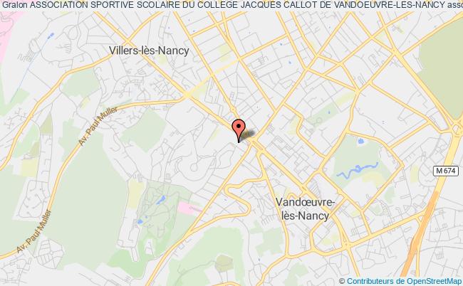 ASSOCIATION SPORTIVE SCOLAIRE DU COLLEGE JACQUES CALLOT DE VANDOEUVRE-LES-NANCY