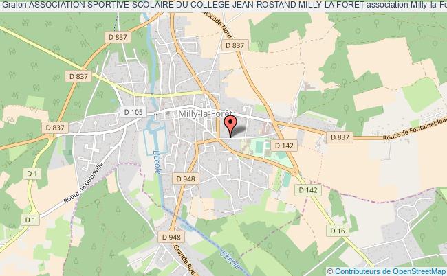 plan association Association Sportive Scolaire Du College Jean-rostand Milly La Foret Milly-la-Forêt