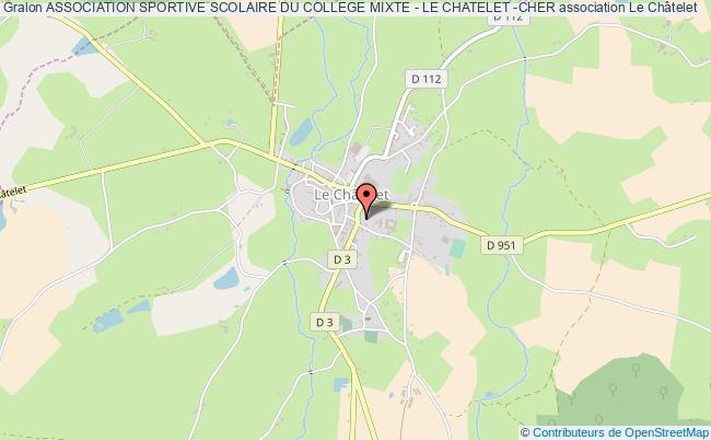 plan association Association Sportive Scolaire Du College Mixte - Le Chatelet -cher Le Châtelet