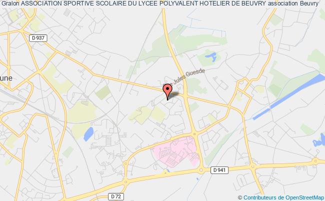 plan association Association Sportive Scolaire Du Lycee Polyvalent Hotelier De Beuvry Beuvry