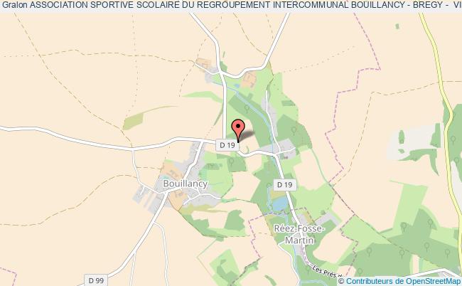 plan association Association Sportive Scolaire Du Regroupement Intercommunal Bouillancy - Bregy -  Villers St Genest - Reez Bouillancy