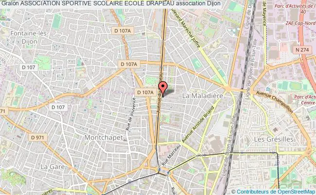 plan association Association Sportive Scolaire Ecole Drapeau Dijon