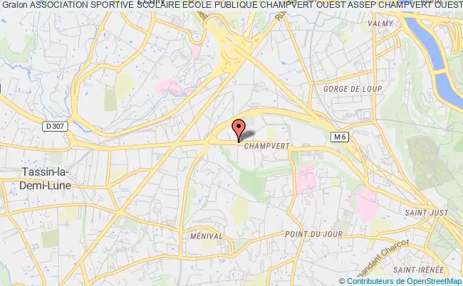 plan association Association Sportive Scolaire Ecole Publique Champvert Ouest Assep Champvert Ouest Lyon 5