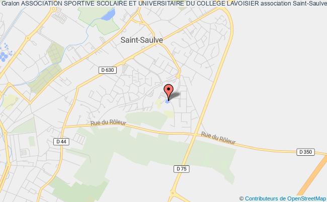 plan association Association Sportive Scolaire Et Universitaire Du College Lavoisier Saint-Saulve