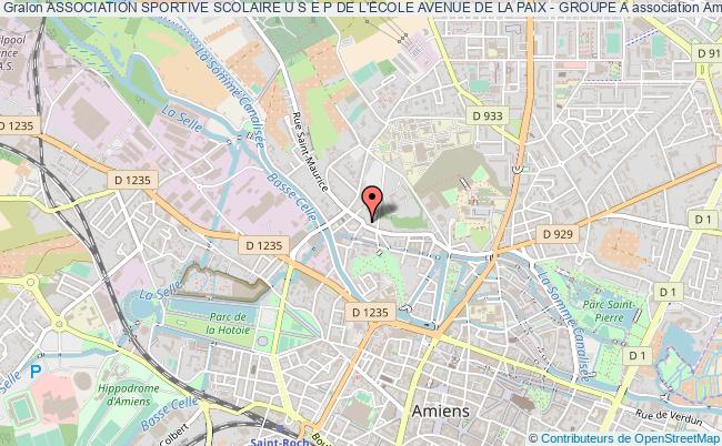 plan association Association Sportive Scolaire U S E P De L'ecole Avenue De La Paix - Groupe A Amiens