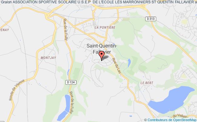 plan association Association Sportive Scolaire U.s.e.p  De L'ecole Les Marronniers St Quentin Fallavier Saint-Quentin-Fallavier
