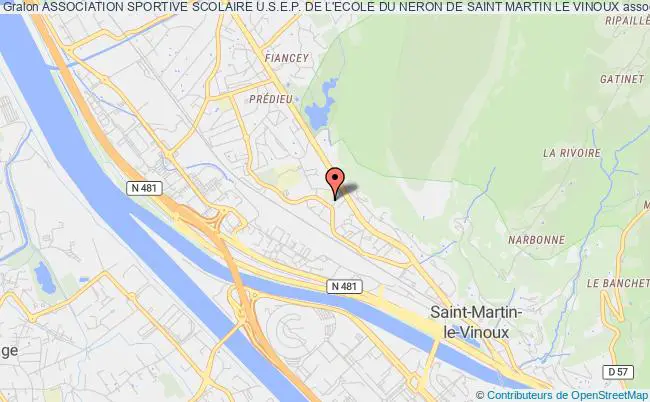 plan association Association Sportive Scolaire U.s.e.p. De L'ecole Du Neron De Saint Martin Le Vinoux Saint-Martin-le-Vinoux