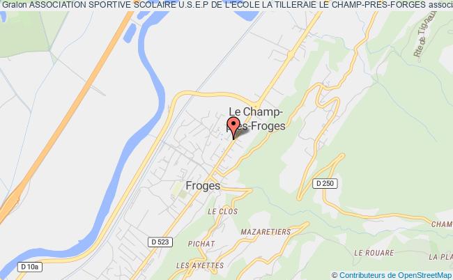 plan association Association Sportive Scolaire U.s.e.p De L'ecole La Tilleraie Le Champ-pres-forges Le    Champ-près-Froges