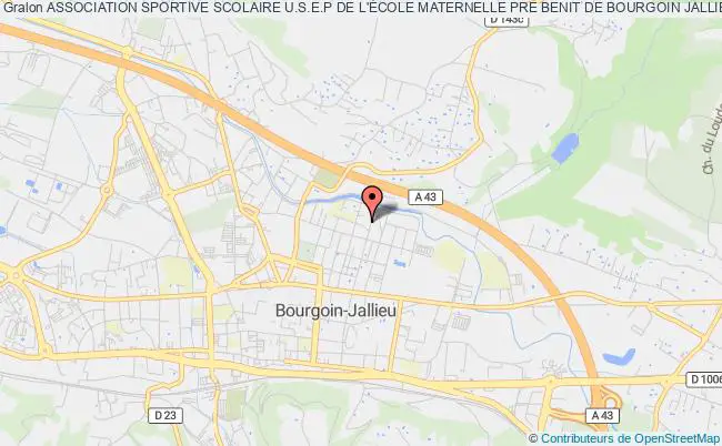 plan association Association Sportive Scolaire U.s.e.p De L'École Maternelle Pre Benit De Bourgoin Jallieu Bourgoin-Jallieu