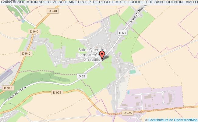 plan association Association Sportive Scolaire U.s.e.p. De L'ecole Mixte Groupe B De Saint Quentin Lamotte Saint-Quentin-la-Motte-Croix-au-Bailly