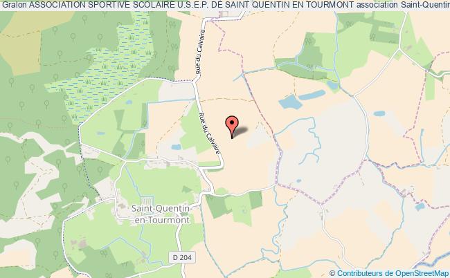 plan association Association Sportive Scolaire U.s.e.p. De Saint Quentin En Tourmont Saint-Quentin-en-Tourmont
