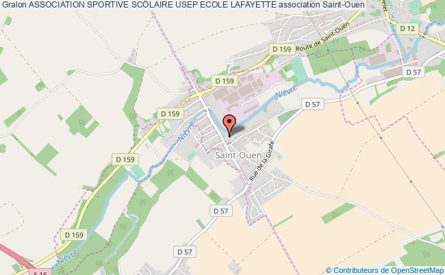 plan association Association Sportive Scolaire Usep Ecole Lafayette Saint-Ouen