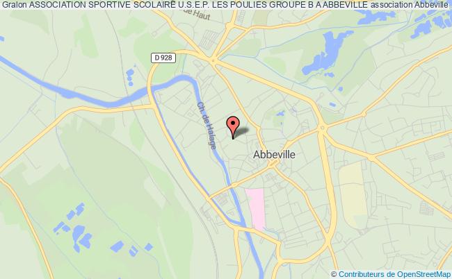 plan association Association Sportive Scolaire U.s.e.p. Les Poulies Groupe B A Abbeville Abbeville