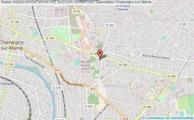 plan association Association Sportive Soccer Champigny Champigny-sur-Marne