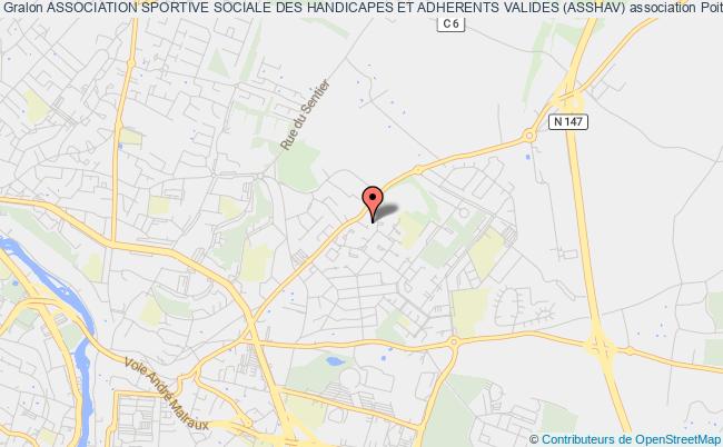 plan association Association Sportive Sociale Des Handicapes Et Adherents Valides (asshav) Poitiers