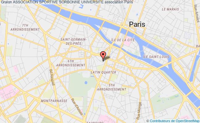 plan association Association Sportive Sorbonne Universite Paris