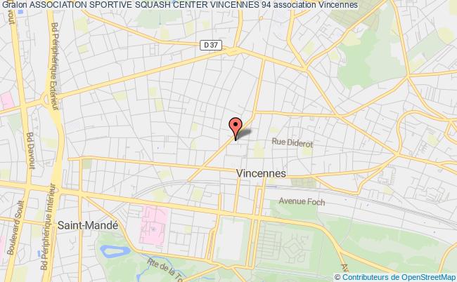 plan association Association Sportive Squash Center Vincennes 94 Vincennes