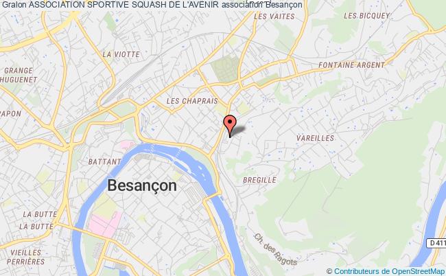 plan association Association Sportive Squash De L'avenir Besançon
