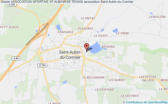 plan association Association Sportive St Aubinaise Tennis Saint-Aubin-du-Cormier