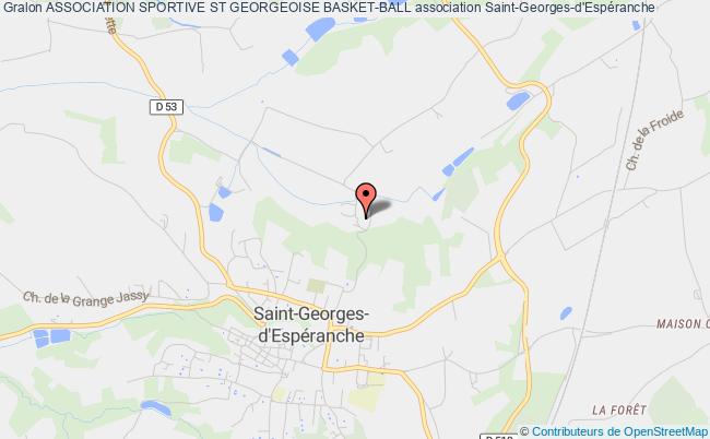 plan association Association Sportive St Georgeoise Basket-ball Saint-Georges-d'Espéranche