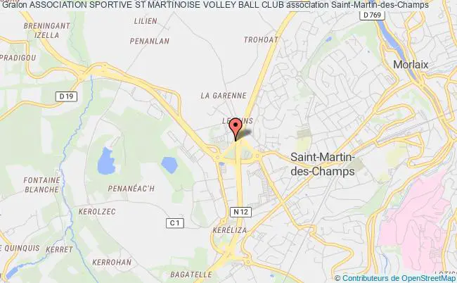 plan association Association Sportive St Martinoise Volley Ball Club Saint-Martin-des-Champs