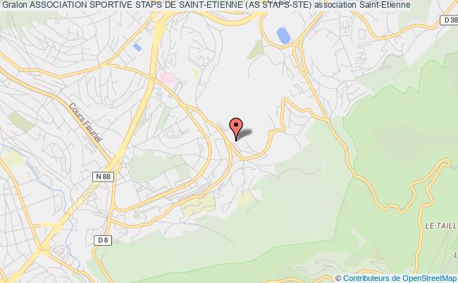 plan association Association Sportive Staps De Saint-etienne (as Staps-ste) Saint-Étienne