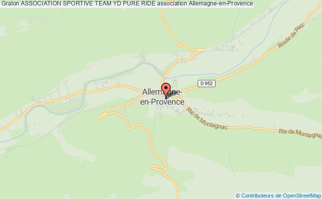 plan association Association Sportive Team Yd Pure Ride Allemagne-en-Provence