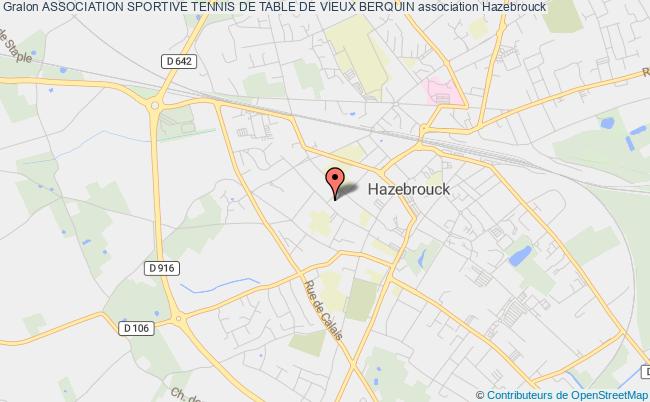 plan association Association Sportive Tennis De Table De Vieux Berquin Hazebrouck