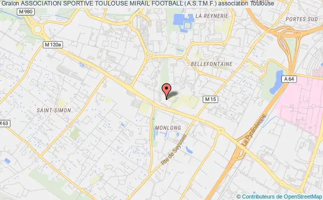 plan association Association Sportive Toulouse Mirail Football (a.s.t.m.f.) Toulouse
