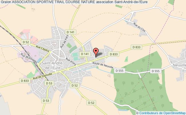 plan association Association Sportive Trail Course Nature Saint-André-de-l'Eure