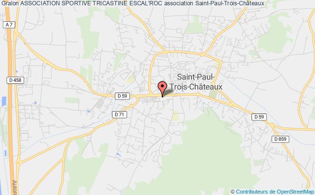 plan association Association Sportive Tricastine Escal'roc Saint-Paul-Trois-Châteaux