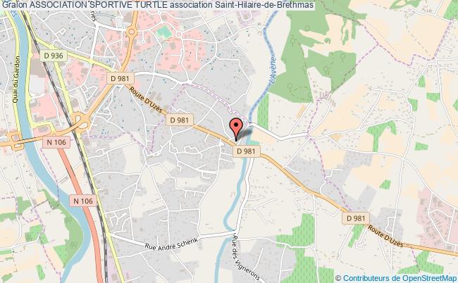plan association Association Sportive Turtle Saint-Hilaire-de-Brethmas