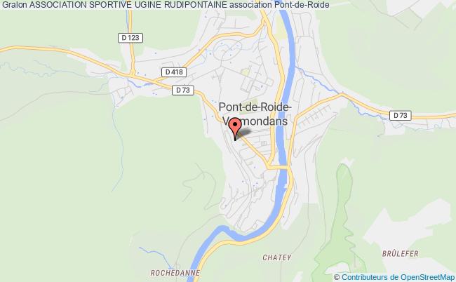plan association Association Sportive Ugine Rudipontaine Pont-de-Roide
