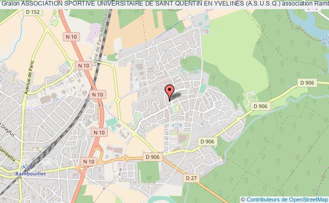 plan association Association Sportive Universitaire De Saint Quentin En Yvelines (a.s.u.s.q.) Rambouillet